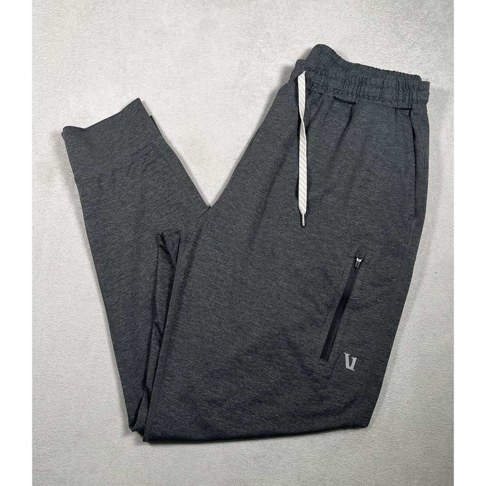 Vuori Sunday Performance Jogger Pants Mens Size L Large Charcoal Grey V416